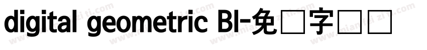 digital geometric Bl字体转换